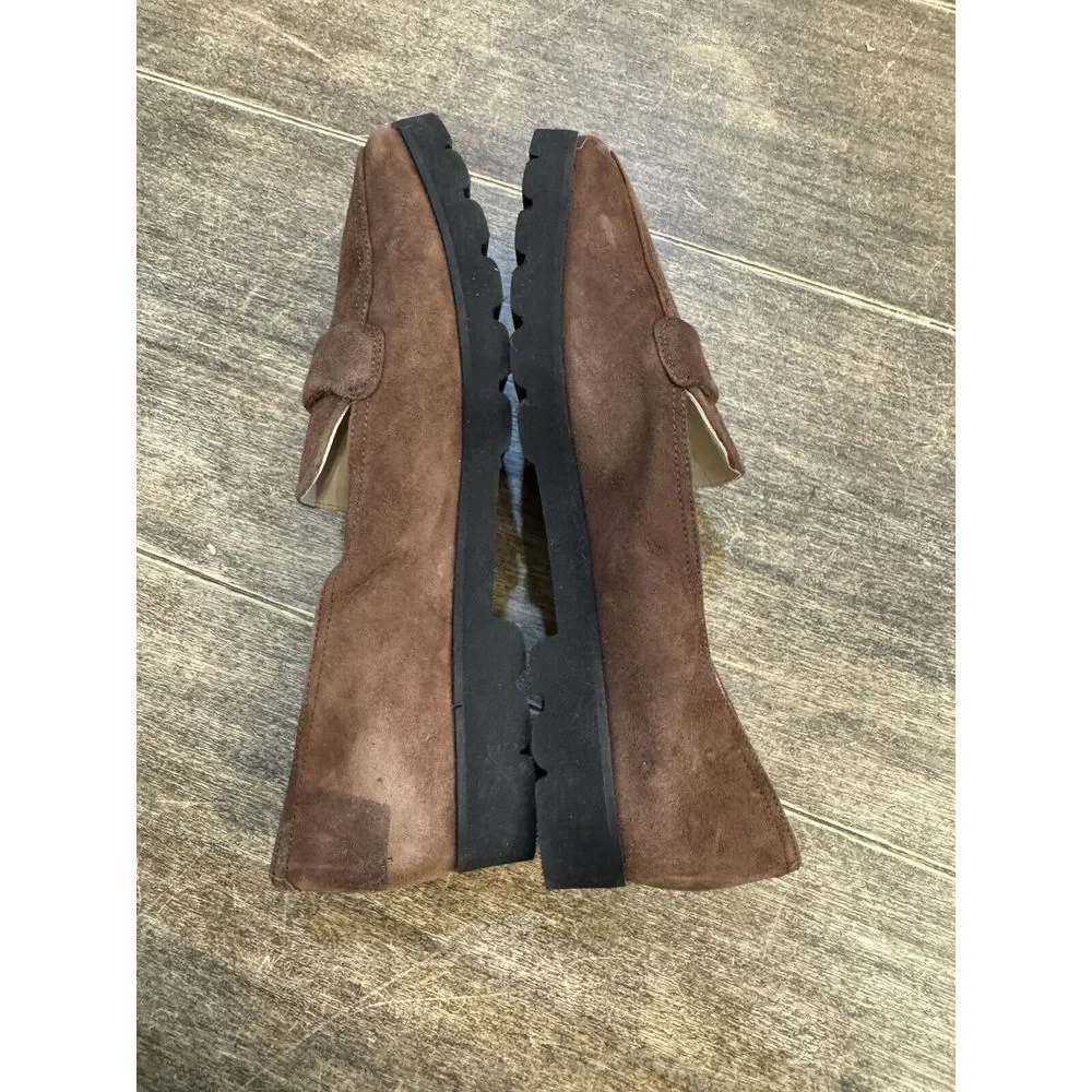 Amalfi‎ by Rangoni Giuliano Loafer Italy made Castagno Cashmere brown Size 8.5 W